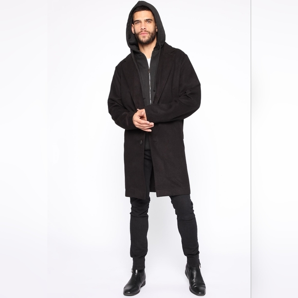 Mens hooded coat - Picture 2 of 16